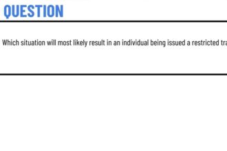 Restricted Travel Card